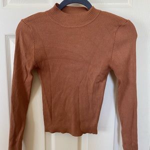 Caramel colored turtle neck